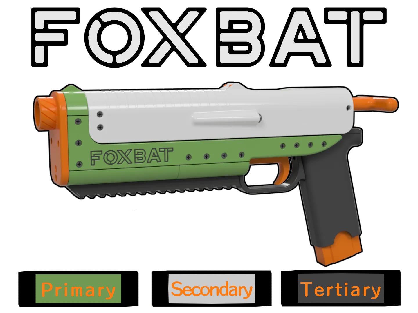 Foxbat - Mag-in-Grip Handcannon Pistol by Sillybutts (Printed Springer Nerf Blaster)