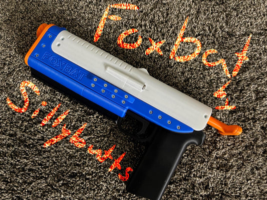 Foxbat - Mag-in-Grip Handcannon Pistol by Sillybutts (Printed Springer Nerf Blaster)