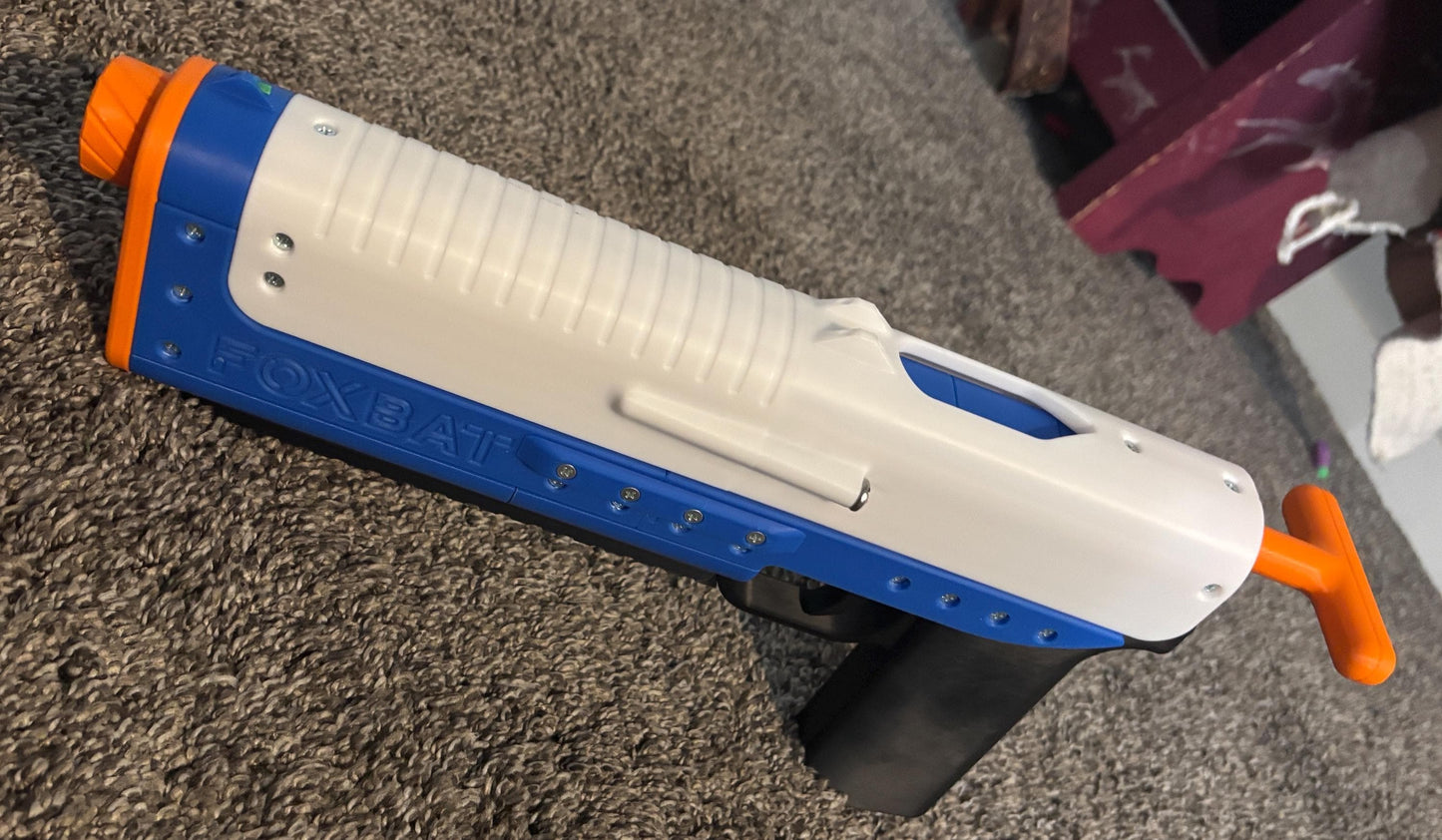 Foxbat - Mag-in-Grip Handcannon Pistol by Sillybutts (Printed Springer Nerf Blaster)