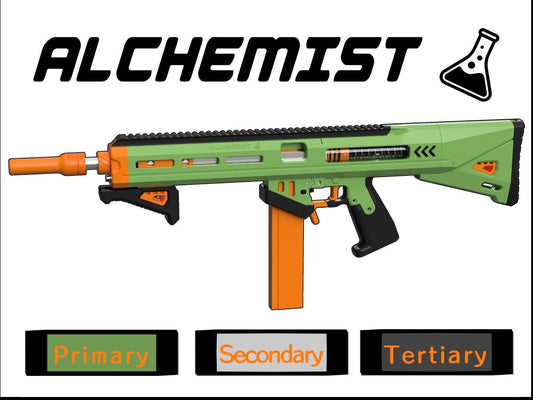 Alchemist - Pump Action Blaster by Sillybutts (Printed Springer Nerf Blaster)